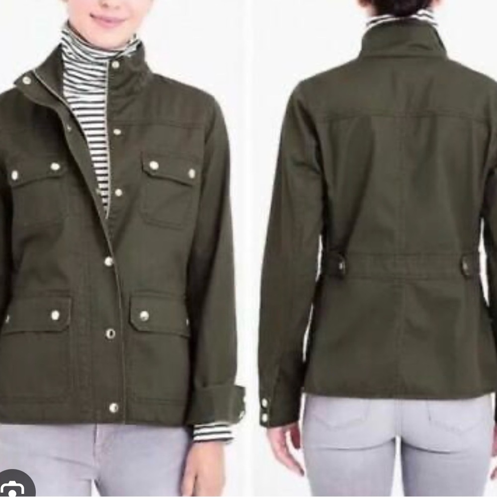 J.Crew Downton Jacket Dark Olive Green